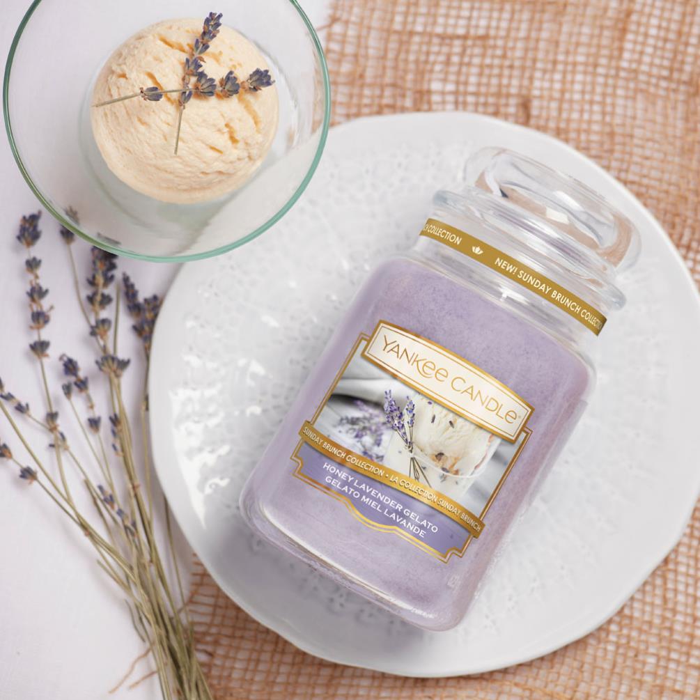 Yankee Candle Honey Lavender Gelato Large Jar Extra Image 1